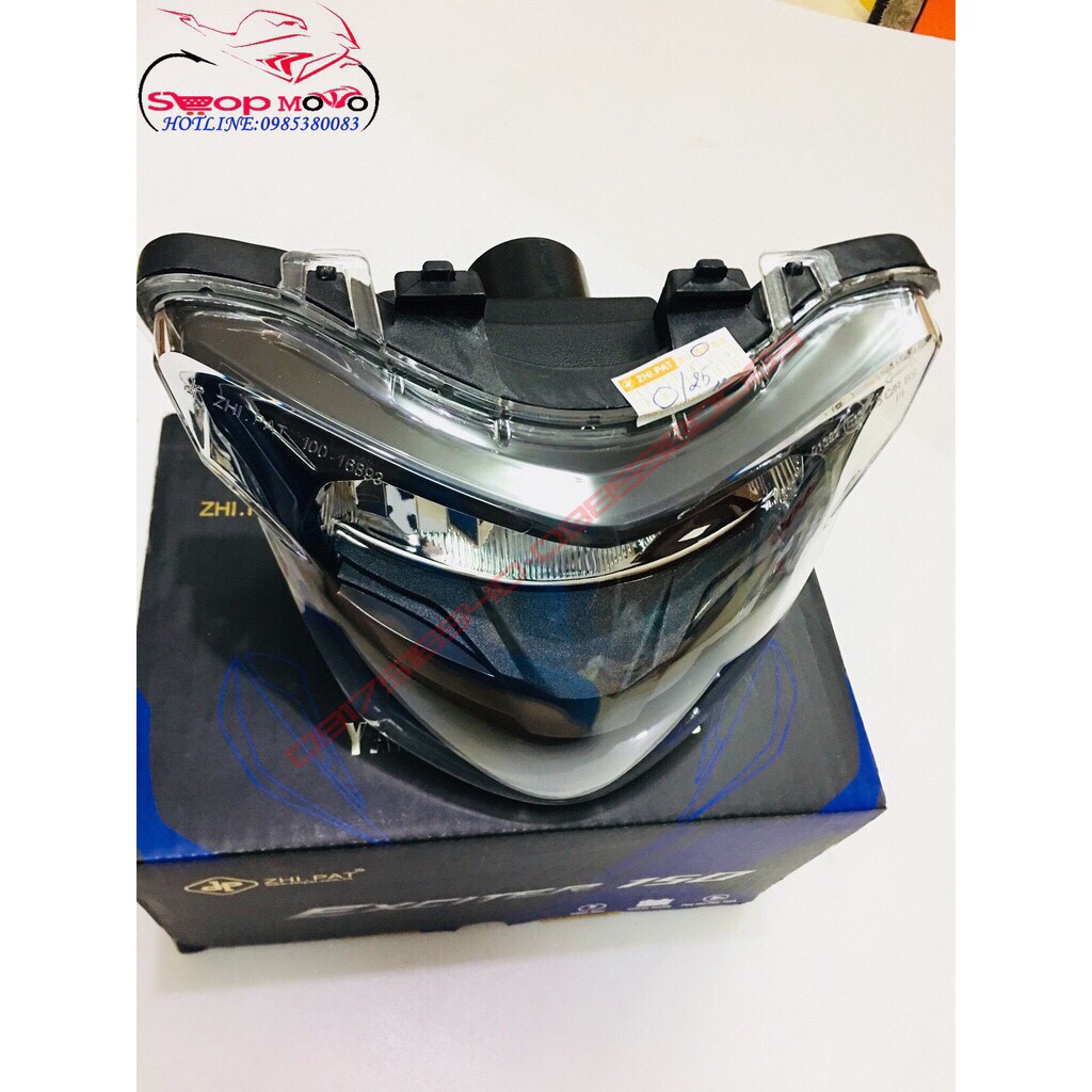 Choá led 2 tầng zhipat lắp xe exciter150 moden 2019 sport