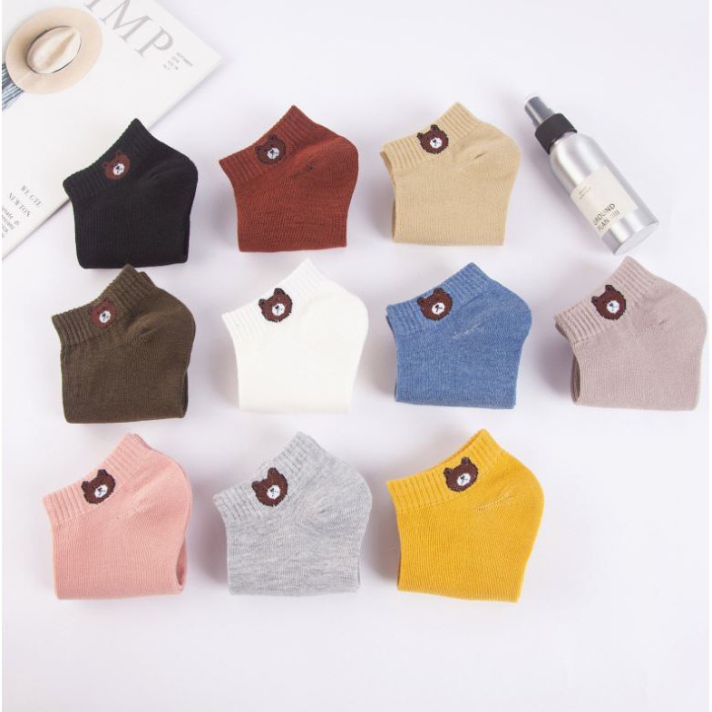 Tất Gấu Loại 1 Thoáng Khí Thấm Hút Mồ Hôi COMBO 10 Đôi B08