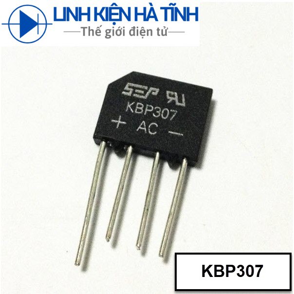 Cầu chỉnh lưu  3A KBP307 cầu diode 3A mới cầu xếp chồng cầu phẳng 3A / 700V