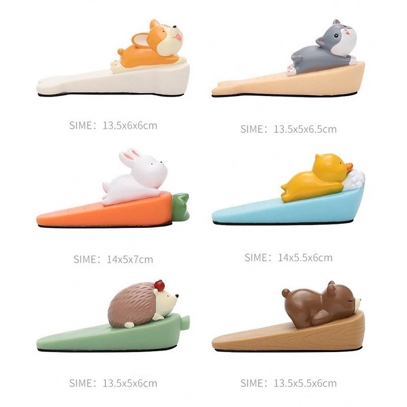 Dụng Cụ Chặn Cửa Chống Va Đập Họa Tiết Hoạt Hình Dễ Thương