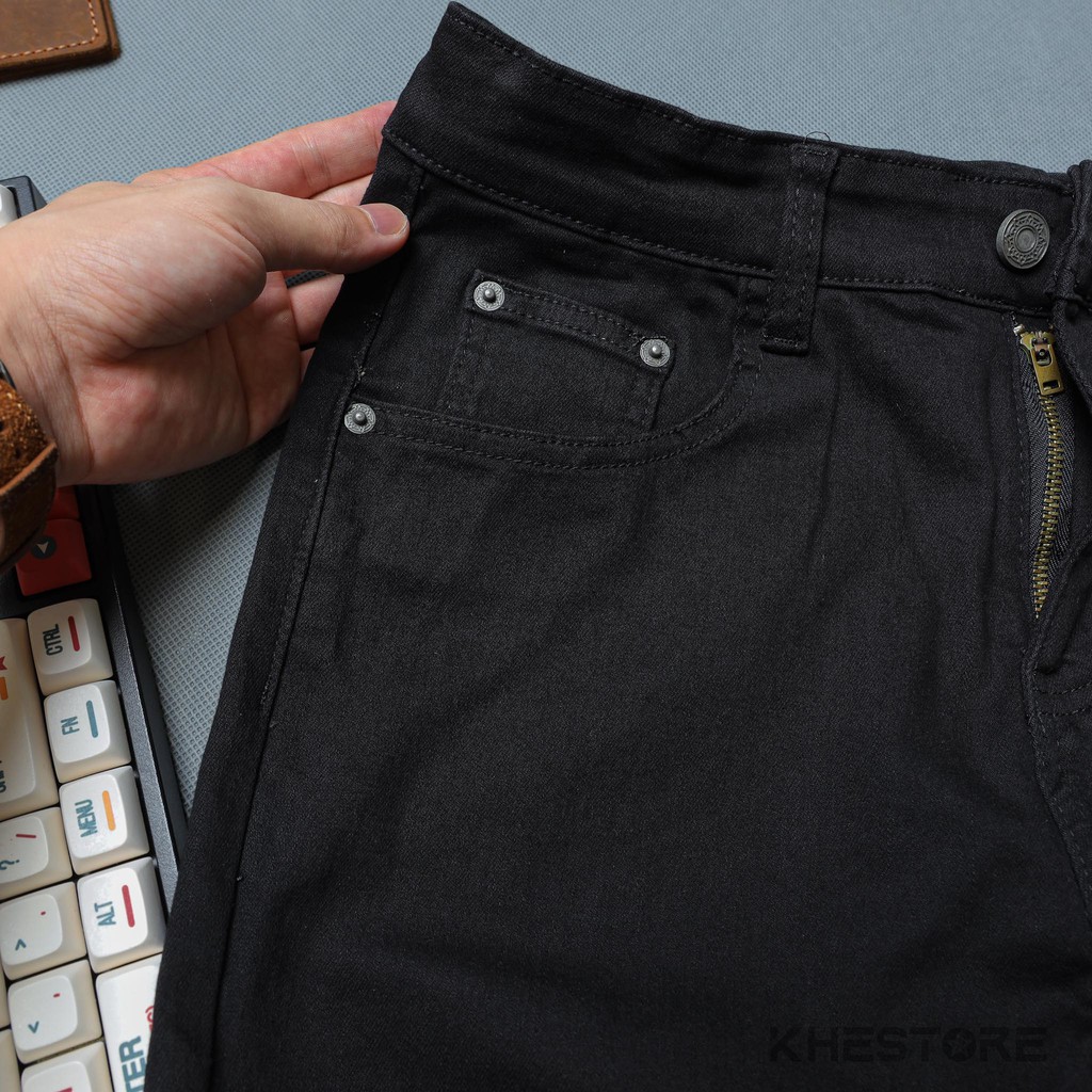 Quần Jeans Nam Khestore NP193 , Jeans TrơnĐen Rách Gối Phong Cách Hàn Quốc | BigBuy360 - bigbuy360.vn