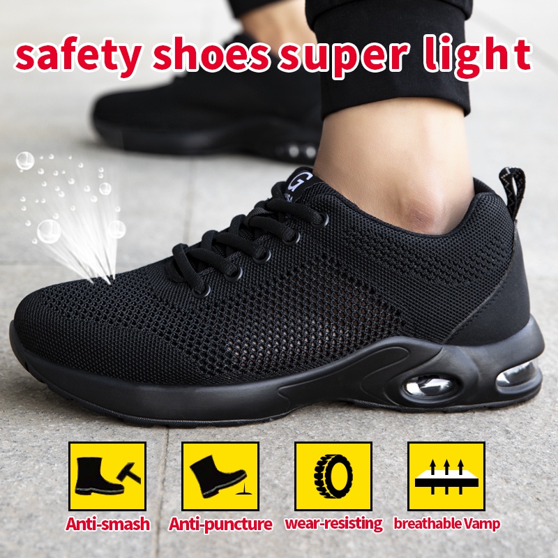 Giày bảo hộ lao động GUYISA an toàn ngón chân thép thoáng khí dành cho nam giới
