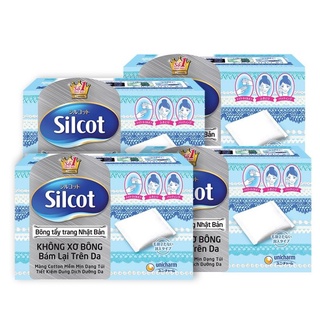 Combo 10 hộp bông tẩy trang cao cấp Nhật Bản Silcot