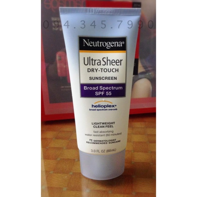 Kem chống nắng Neutrogena Ultra Sheer Dry-Touch Sunscreen SPF 55