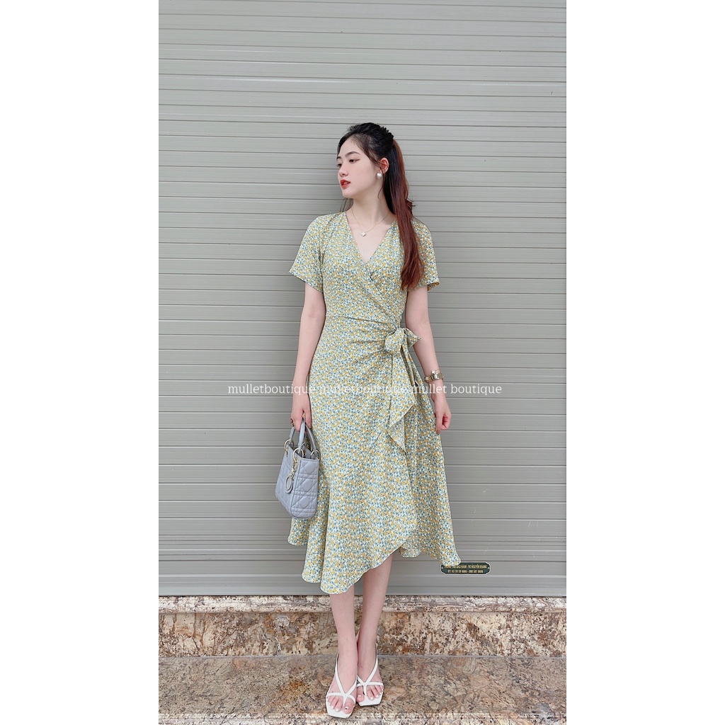 VÁY HOA NHÍ XANH BƠ