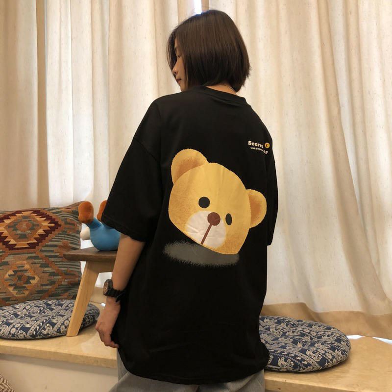 Áo thun tay lỡ Unisex Secrer Bear