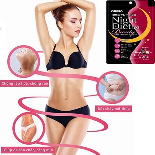 Trà giảm cân Beauty Collagen Orihiro (16 gói)