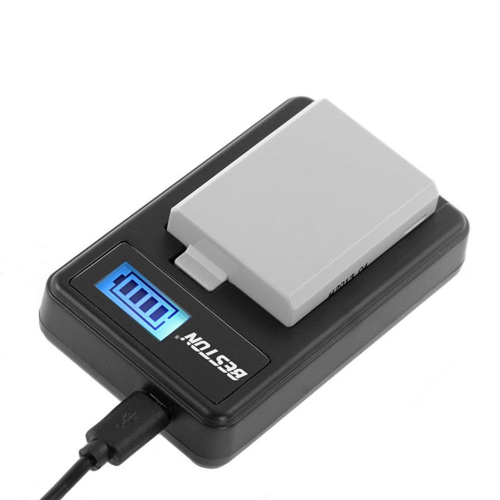 Sạc pin USB BESTON sạc máy ảnh Canon LP-E5 LPE5 EOS Rebel XS Rebel T1i Rebel XSi 1000D 500D 450D X3 Kiss X2 Kiss F LPE5