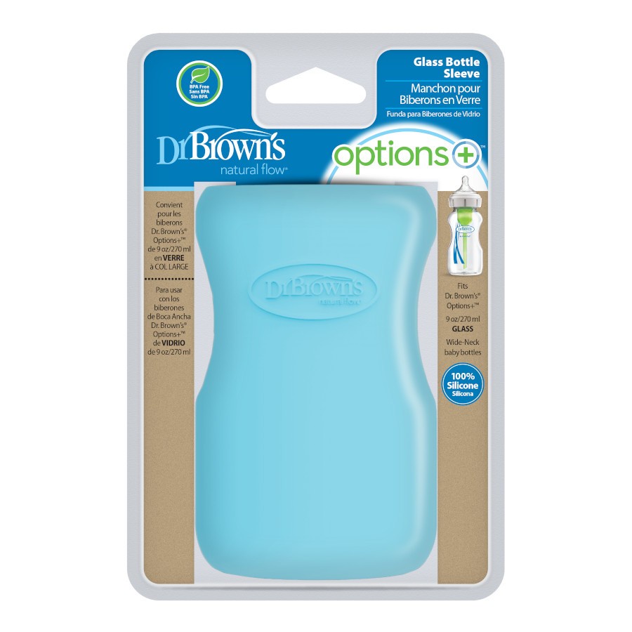 Vỏ bọc Dr Browns silicon bảo vệ bình sữa Dr Browns Cổ rộng 270ml