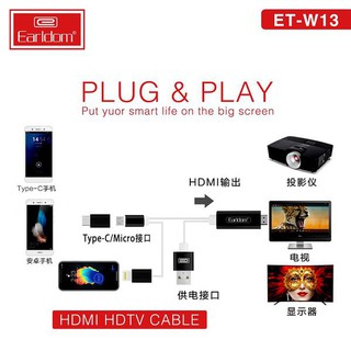 Cáp chuyển HDMI Earldom W13