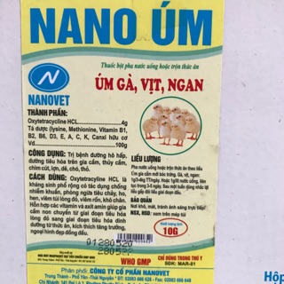 Nano úm gà, vịt, ngan gói 10g