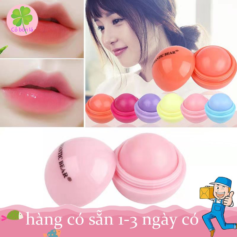 Son dưỡng môi Romantic Bear hương trái cây tạo độ ẩm lâu dài
