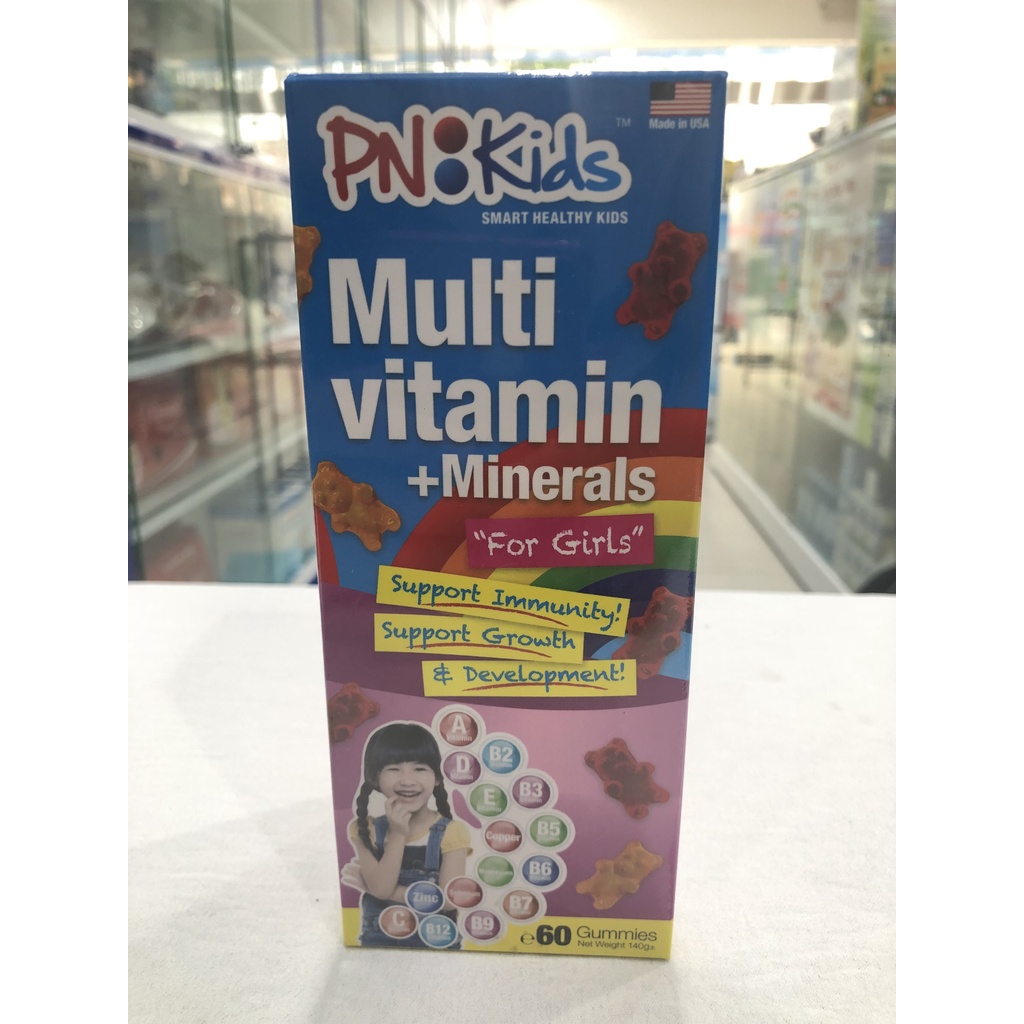 Viên Nhai PN Kids Multivitamin + Minerals For Girls