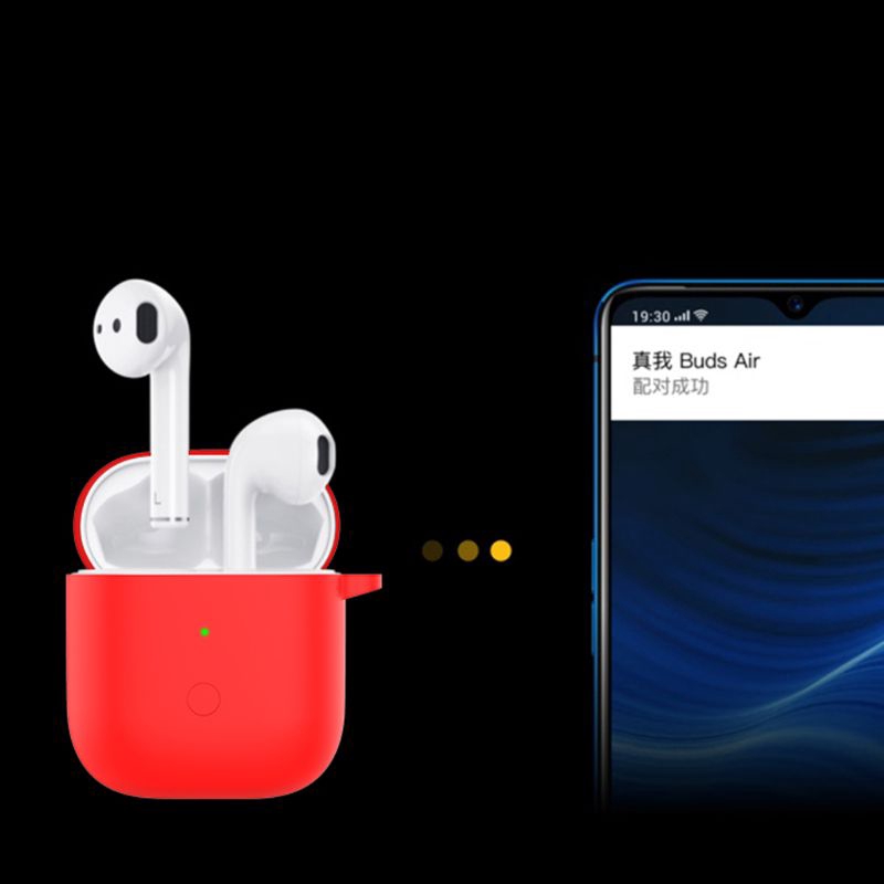 Vỏ silicone bọc bảo vệ hộp sạc tai nghe Realme Buds Air độc đáo
