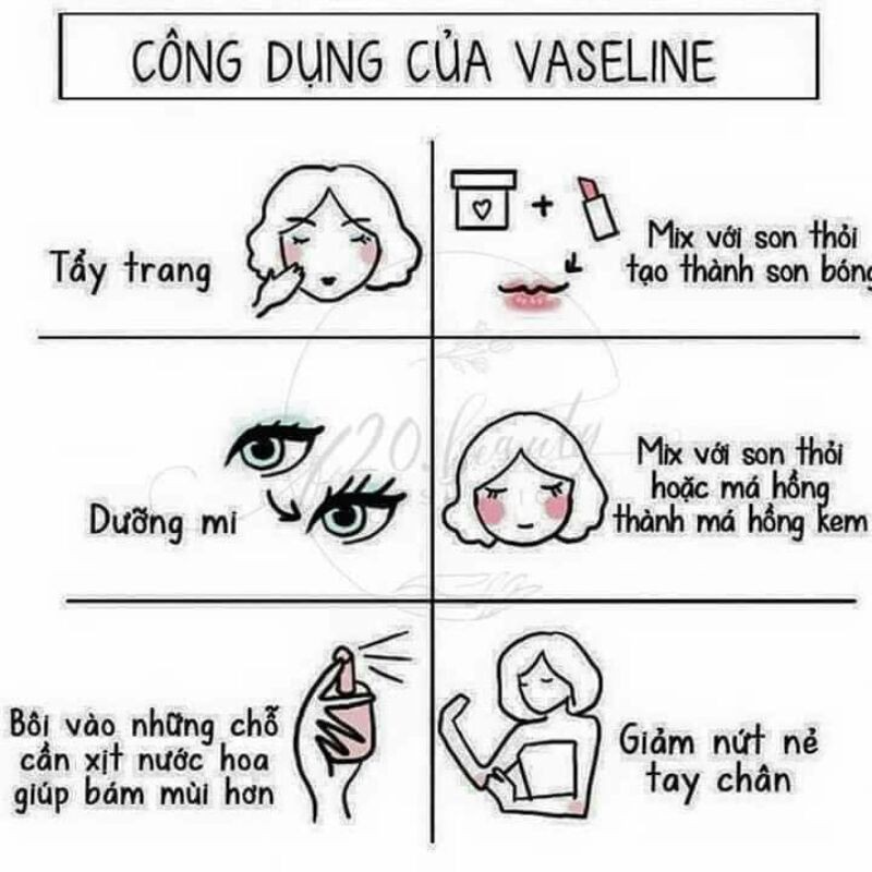 SÁP NẺ VASELINE MỸ chống bong tróc da giúp da mềm mại, mịn màng