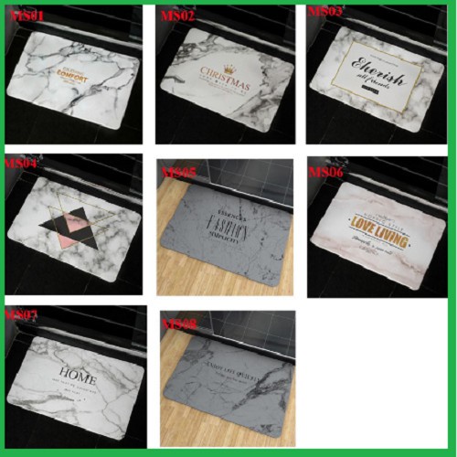 [MẪU ĐA DẠNG - GIÁ VÔ ĐỊCH - BAO VỠ HỎNG] Thảm đá - Thảm nỉ chùi chân cao cấp, chống trơn trượt, siêu thấm hút