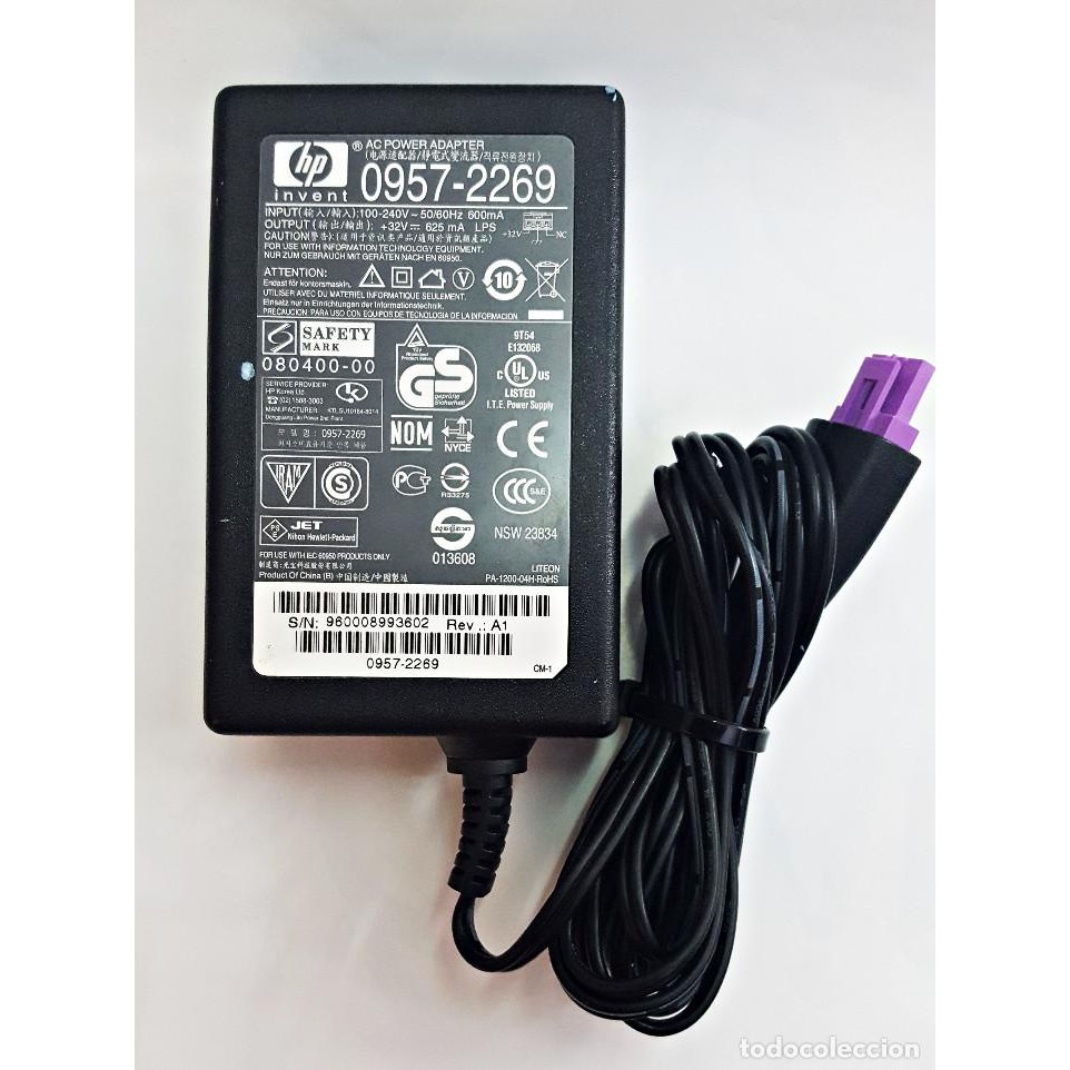 Adapter Original HP 32V 625mA For HP Deskjet F4210 F4230 F4235 F4240 F4250 F4272 F4273 F4274 F4275 F4280 F4283