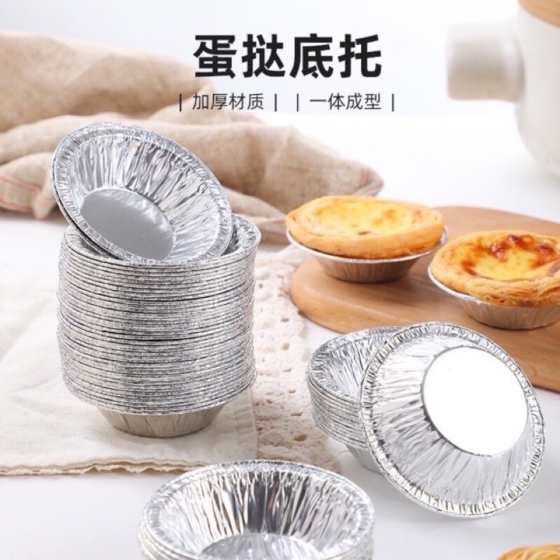 20 chiếc đế tart bạc dùng 1 lần