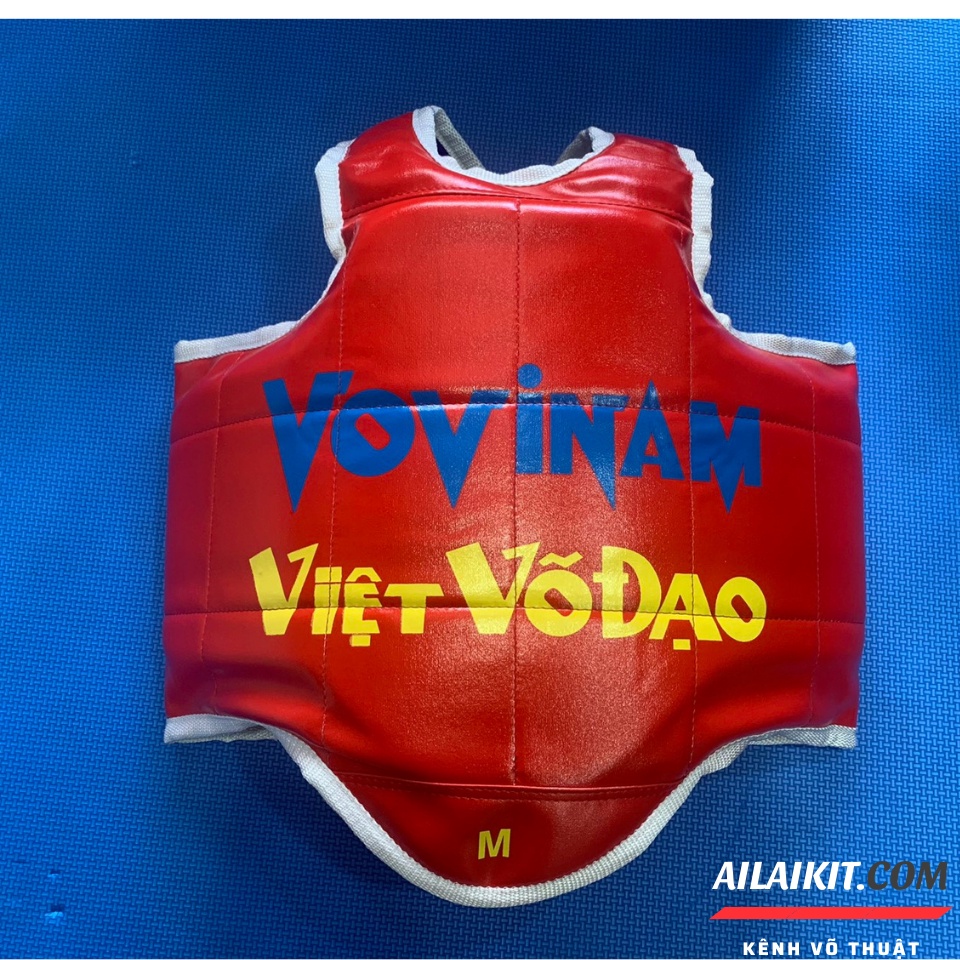 {Giáp Vovinam } 2 mặt Xanh Đỏ Cải tiến 2021 Ailaikit Dày Giáp Đấu