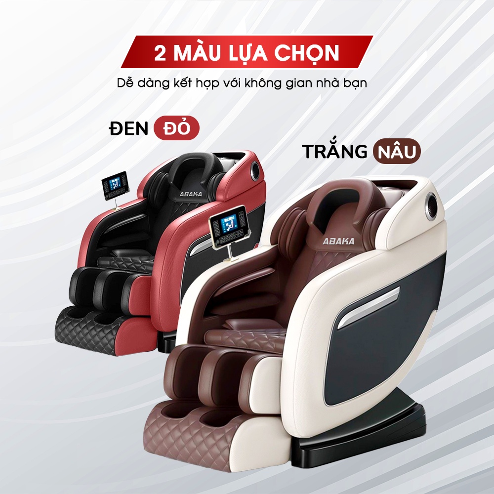 Ghế massage Abaka K2 - Ghế mát xa có loa bluetooth nghe nhạc - Chế độ massage toàn thân - Bảo hành 6 năm