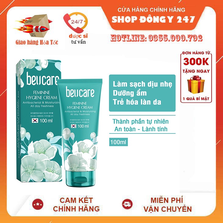 Dung dịch vệ sinh phụ nữ Beucare và vệ sinh cốc nguyệt san 100ml