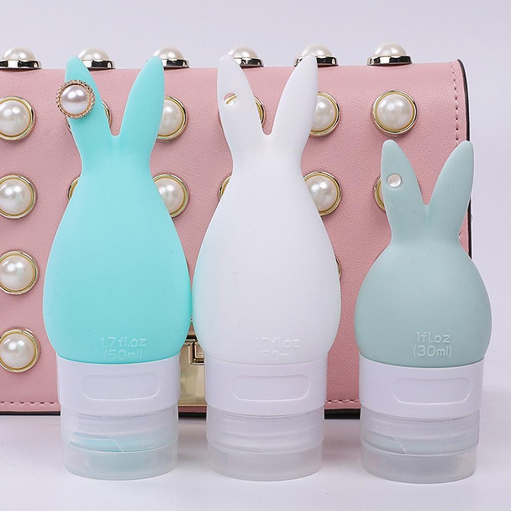 Bình Rỗng Bằng Silicon Họa Tiết Hoạt Hình Dung Tích 30ml / 50ml / 80ml