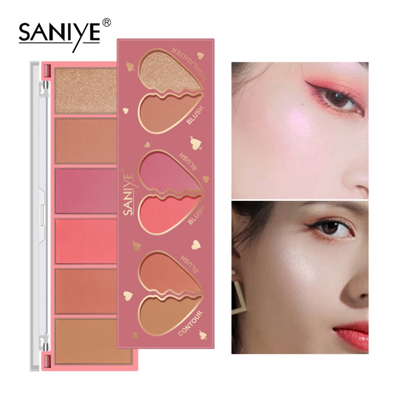 Bảng Phấn Mắt Saniye Ba Trong Một Màu Bóng Tự Nhiên