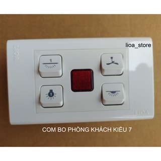 COMBO CÔNG TẮC  PHÒNG KHÁCH LẮP CHÌM( ĐẾ ĐƠN).