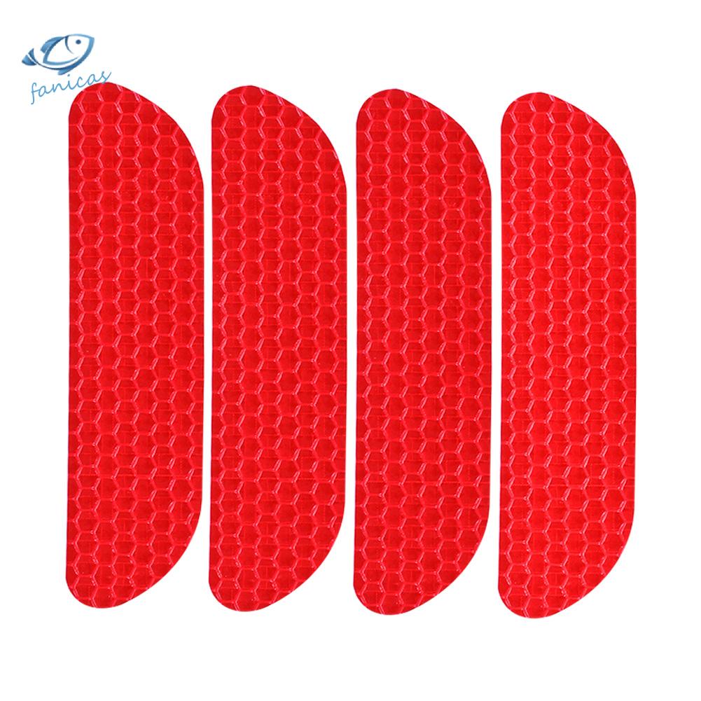 Set 4 Miếng Dán Phản Quang Cảnh Báo Mở Cửa Xe Hơi Tiện Dụng