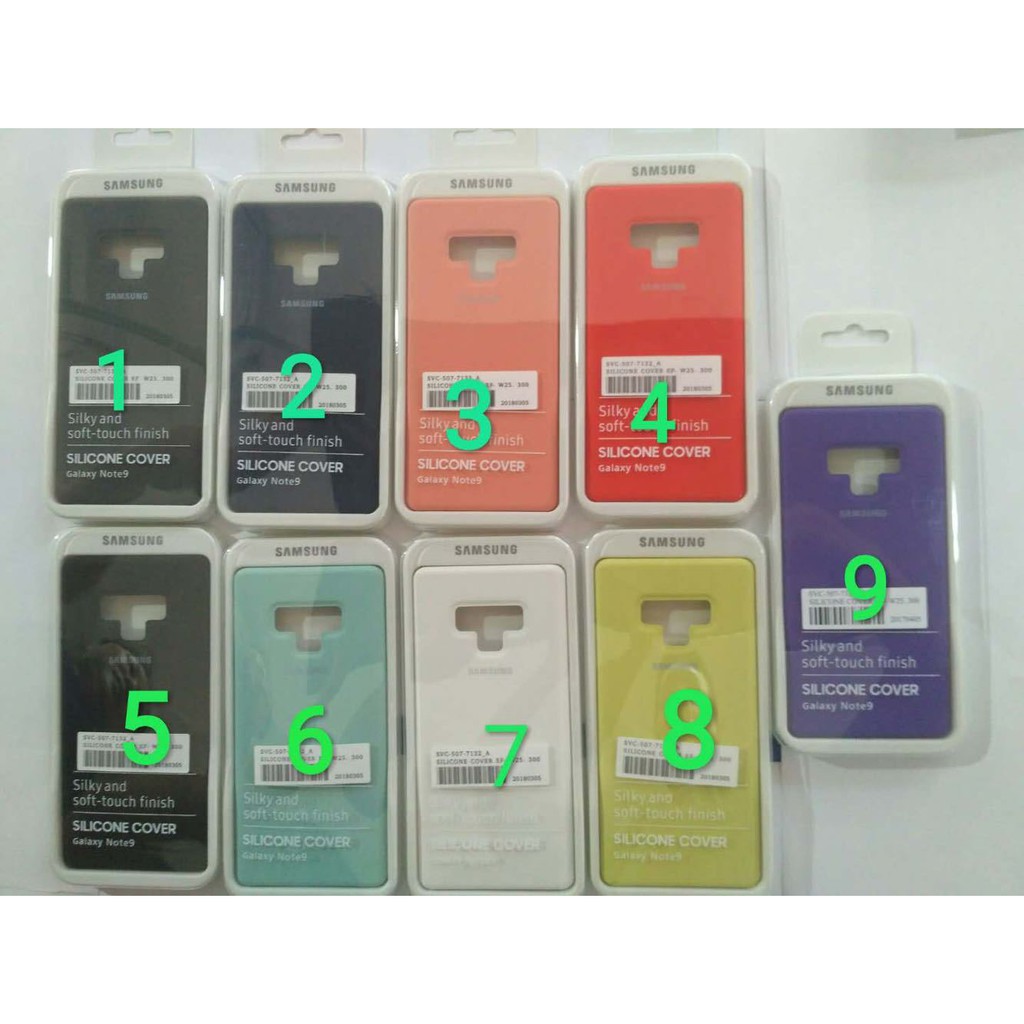 Ốp lưng Galaxy Note 9 Silicon Cover chính hãng by Samsung -
