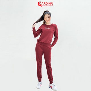 Bộ Nỉ Nữ CARDINA 6 Màu Cao Cấp In Chữ Trẻ Trung Năng Động 1NIF01