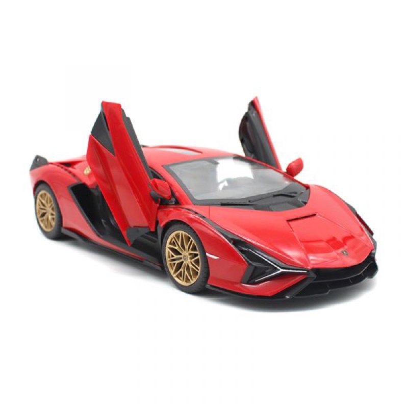 Xe điều khiển 1:14 Lamborghini Sian, có thể mở cửa Đỏ