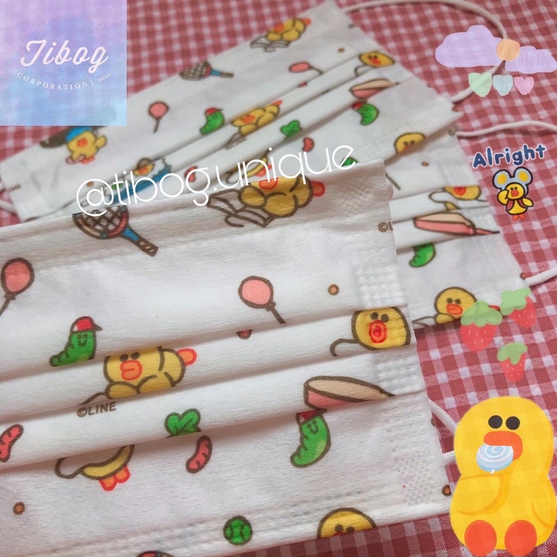 [New] Khẩu trang Vịt Line hoạ tiết siêu xinh