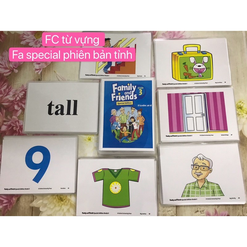 Flashcards  Family and Friend Special level 3- Size A5-2 mặt( phiên bản tỉnh)