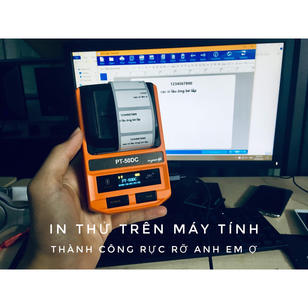 Máy in nhiệt cầm tay