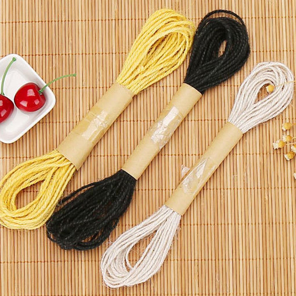 Bộ 2 Cuộn Dây Thừng 100% Cotton Nhiều Màu Sắc Dùng Làm Đồ Thủ Công DIY