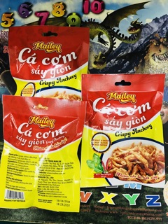 Cá cơm sấy giòn lá chanh .