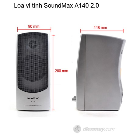 Loa vi tính Soundmax A140 - jack 3.5mm - nguồn 220v