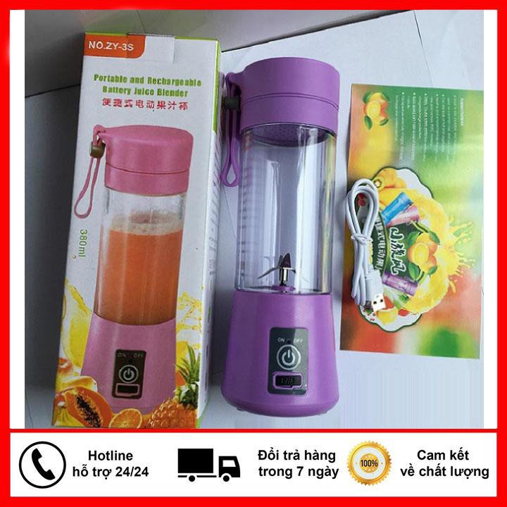 MÁY XAY SINH TỐ CẦM TAY DI ĐỘNG MINI  MÃ: HM-03 BAN ILDIN MAY XAY 6 LƯỠI