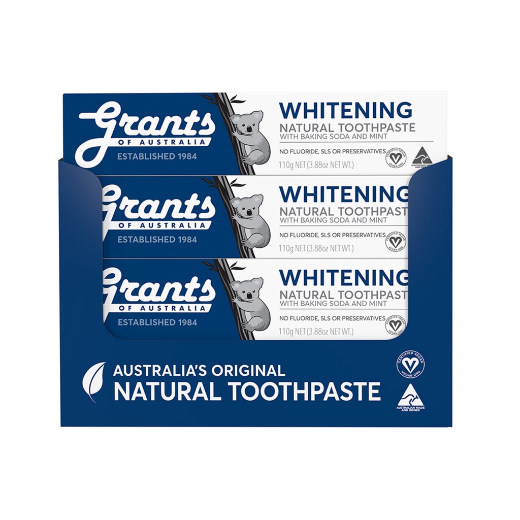 Kem đánh răng thảo dược làm trắng tự nhiên (Whitening) Grants 110g