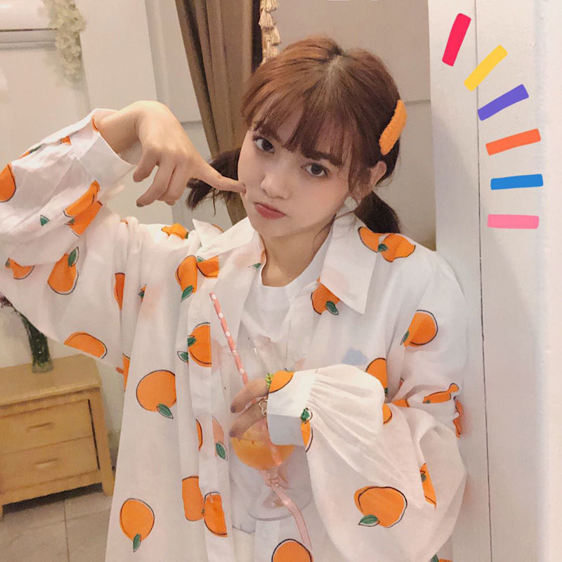 Áo Khoác Voan Mỏng Dáng Rộng Xinh Xắn Cho Nữ Kiểu Hàn Quốc