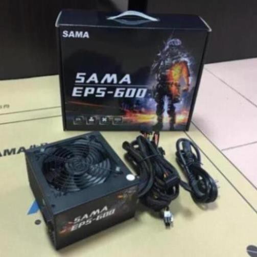 Nguồn máy tính Sama 535 , Sama EPS 600 80plus Công Suất Thực Bảo hành 36 tháng