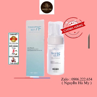 Nước hoa hồng tạo bọt cân bằng PH dưỡng ẩm phục hồi da mỹ phẩm Huyền Phi Toner 7f 120 ml