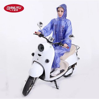 Áo mưa bộ chấm bi 2 đầu