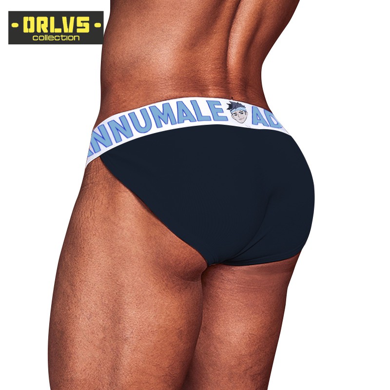 ORLVS Quần lót nam cotton màu trơn thoáng khí thoải mái Ad7103