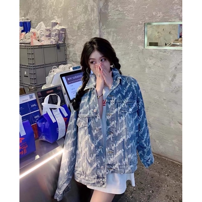 Áo khoác jeans balenciaga