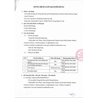 Nước rửa bình sữa Kodomo (bình 750ml)