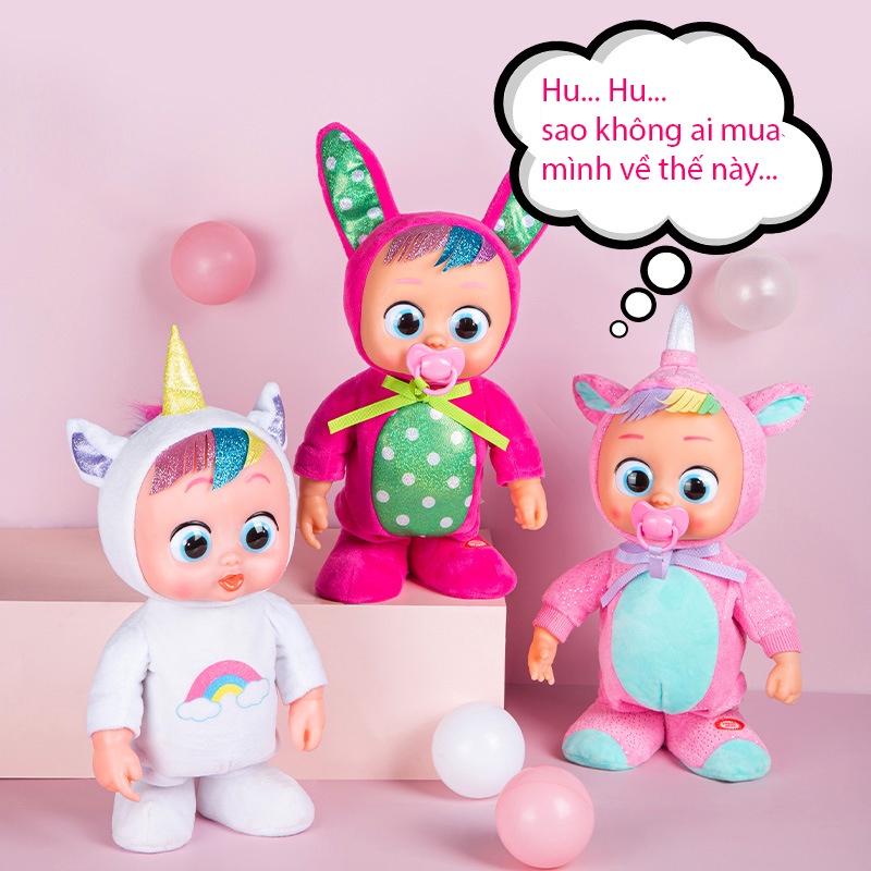 [Hàng Sẵn] Đồ chơi Búp bê biết khóc - Cryy Babiess biết hát biết đi Đáng yêu. Hàng Xuất Khẩu chất lượng sắc nét.