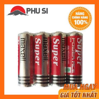 Combo 4 viên pin aa 1.5v maxell super power ace r6p