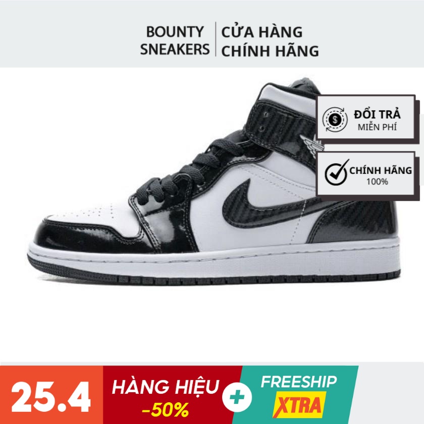 Giày Nike Jordan 1 Mid sneaker thể thao nam đen trắng DD1649-001 - Hàng Chính Hãng - Bounty Sneakers